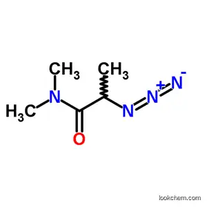 Molecular Structure of 56875-23-1 (2-Azido-N,N-dimethylpropionamide)
